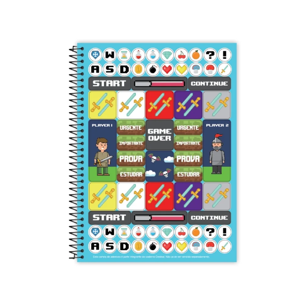 CADERNO CAPA DURA UNIVERSITÁRIO 1 X 80 FLS ATHOS E PROBLEMS CREDEAL