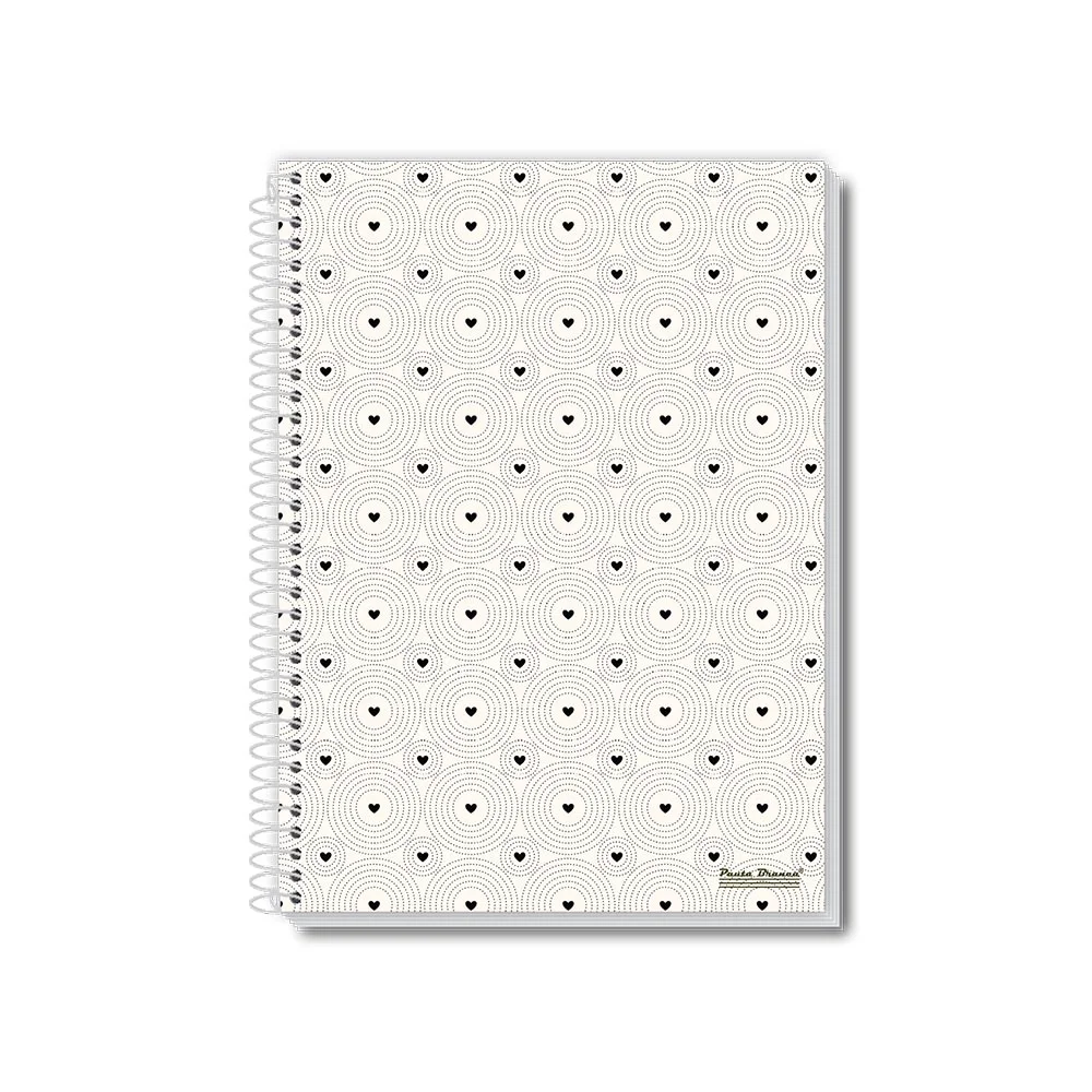 CADERNO CAPA DURA UNIVERSITÁRIO 1 X 80 FLS LOOP FEMININO PAUTA BRANCA