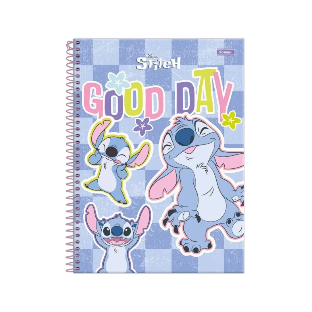 CADERNO CAPA DURA UNIVERSITÁRIO 1 X 80 FLS STITCH FORONI