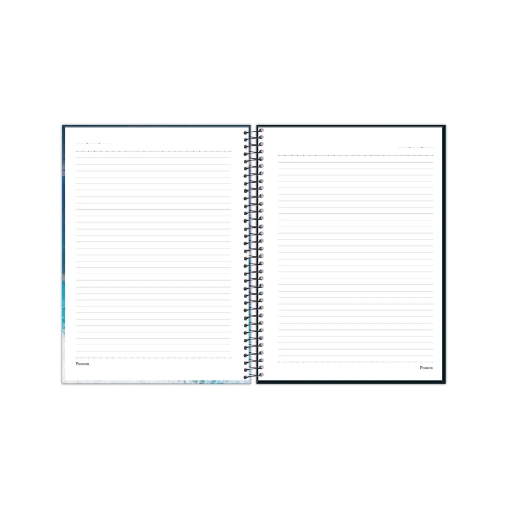 CADERNO CAPA DURA UNIVERSITÁRIO 10 X 160 FLS 4 ELEMENTOS FORONI