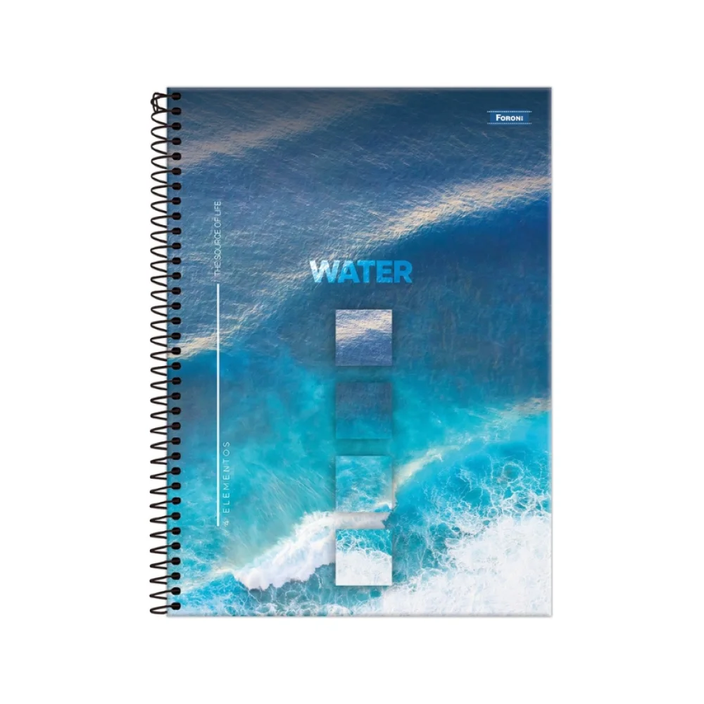 CADERNO CAPA DURA UNIVERSITÁRIO 10 X 160 FLS 4 ELEMENTOS FORONI
