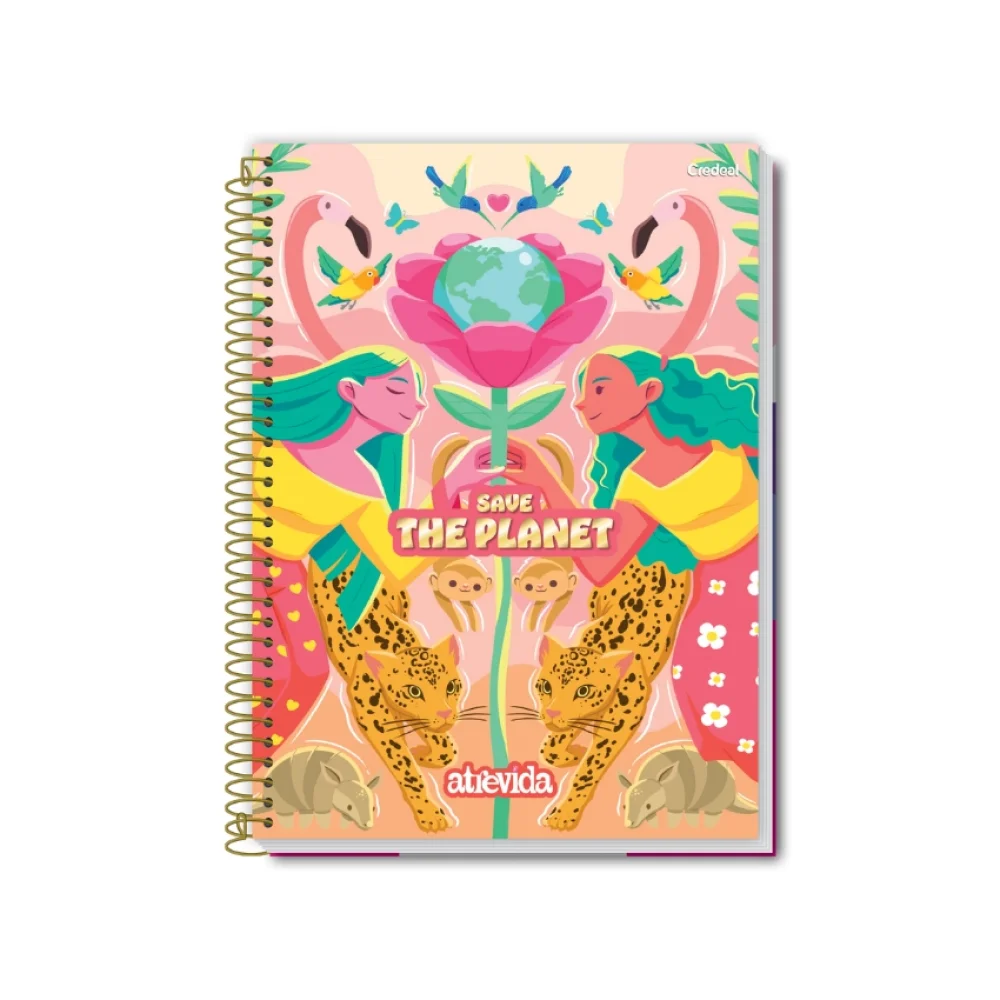 CADERNO CAPA DURA UNIVERSITÁRIO 10 X 160 FLS ATREVIDA CREDEAL