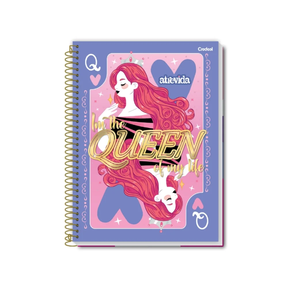 CADERNO CAPA DURA UNIVERSITÁRIO 10 X 160 FLS ATREVIDA CREDEAL