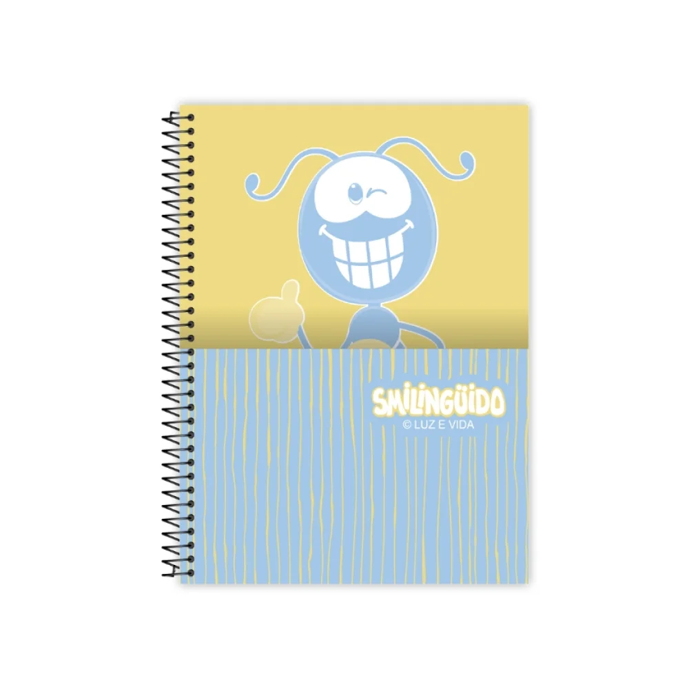 CADERNO CAPA DURA UNIVERSITÁRIO 10 X 160 FLS SMILINGUIDO CREDEAL