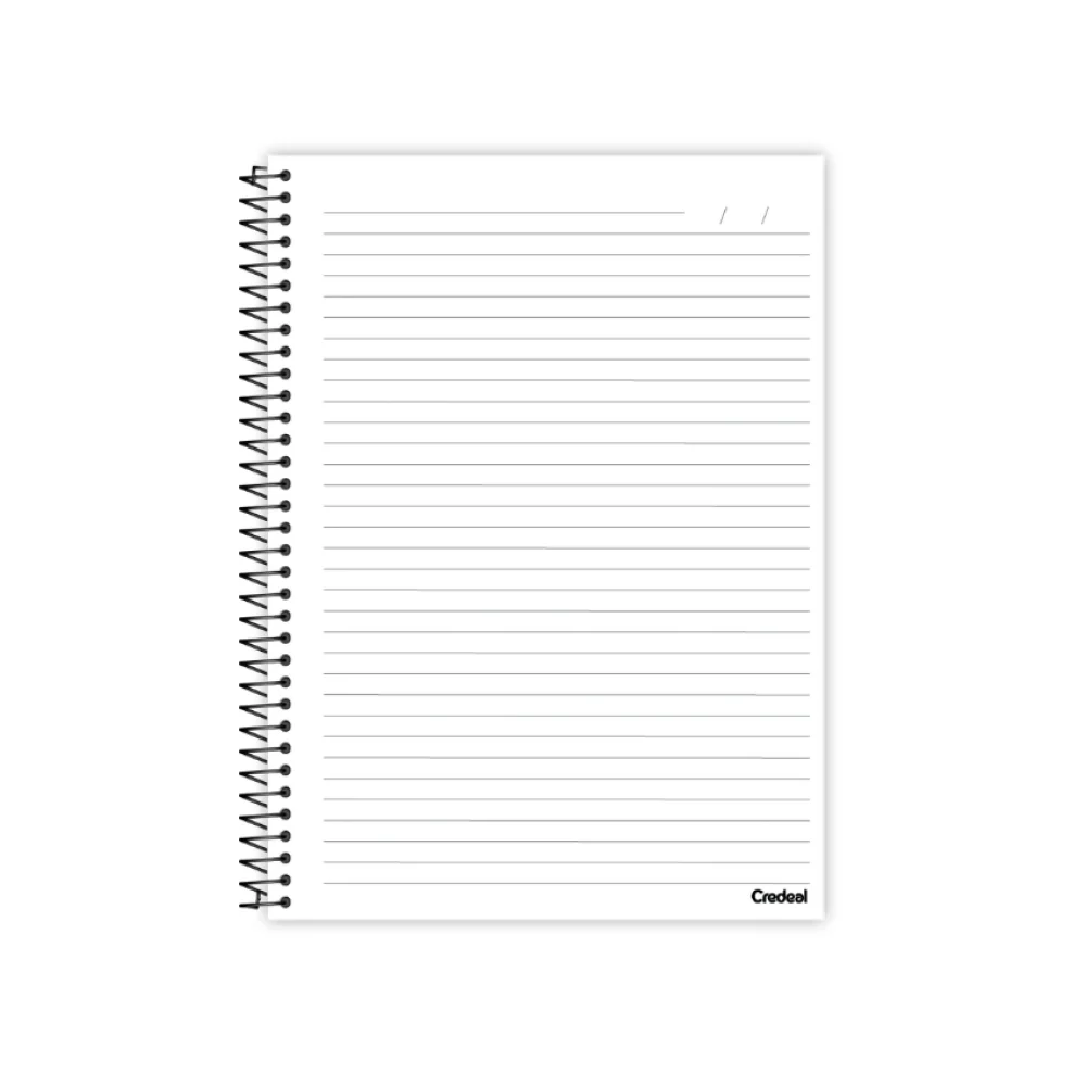 CADERNO CAPA DURA UNIVERSITÁRIO 10 X 160 FLS SMILINGUIDO CREDEAL