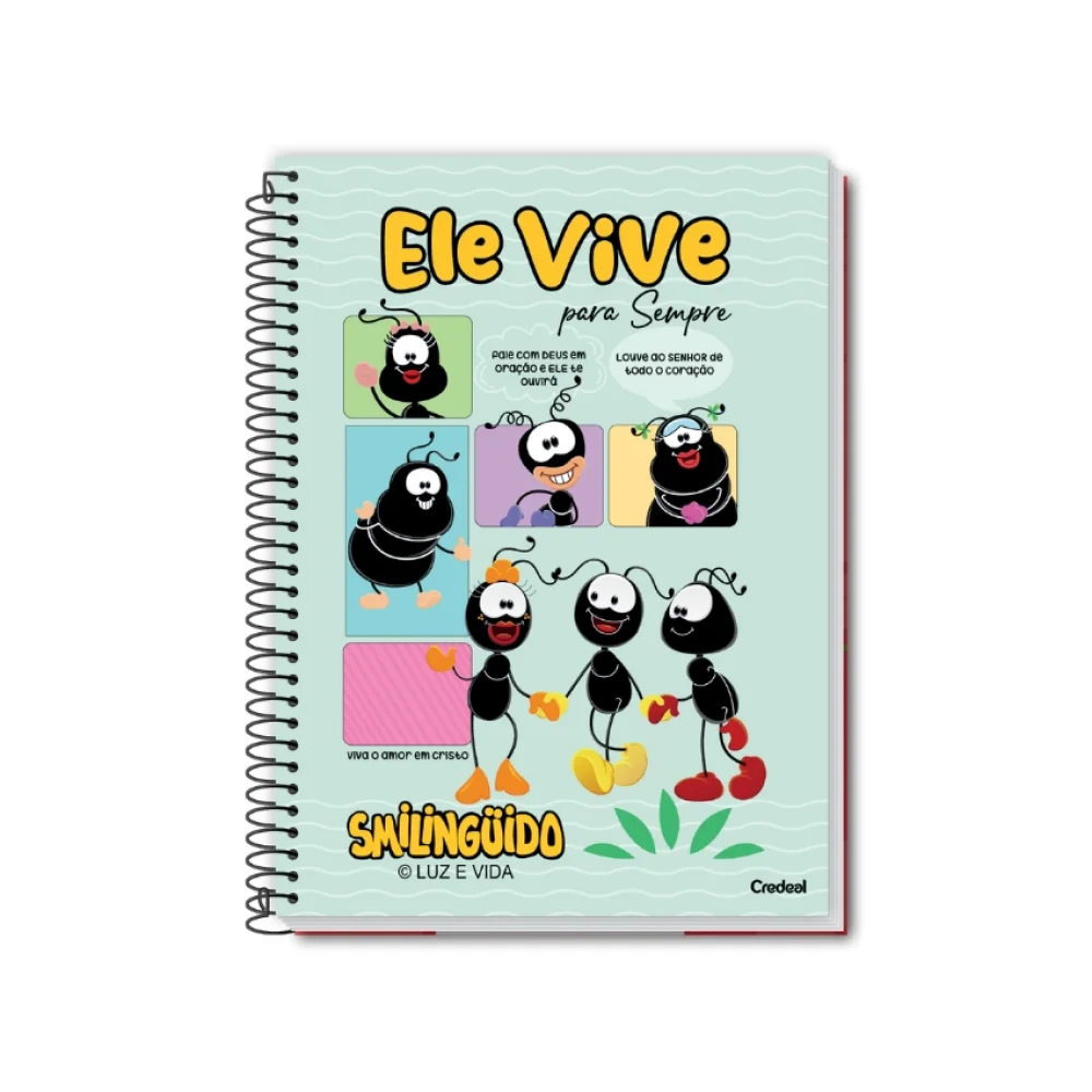 CADERNO CAPA DURA UNIVERSITÁRIO 10 X 160 FLS SMILINGUIDO CREDEAL