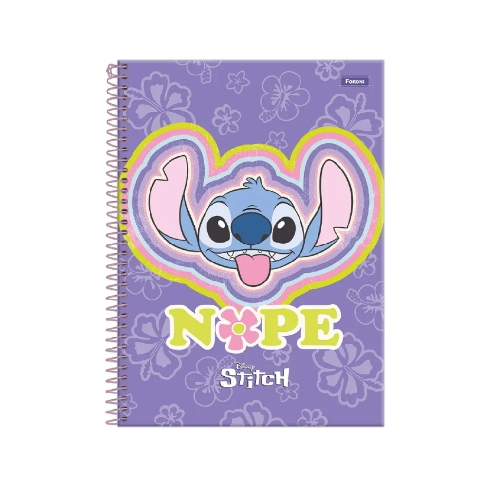 CADERNO CAPA DURA UNIVERSITÁRIO 10 X 160 FLS STITCH FORONI