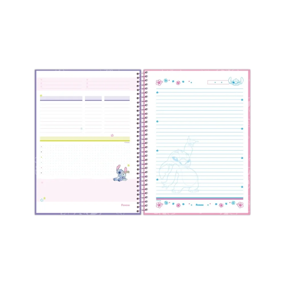 CADERNO CAPA DURA UNIVERSITÁRIO 10 X 160 FLS STITCH FORONI