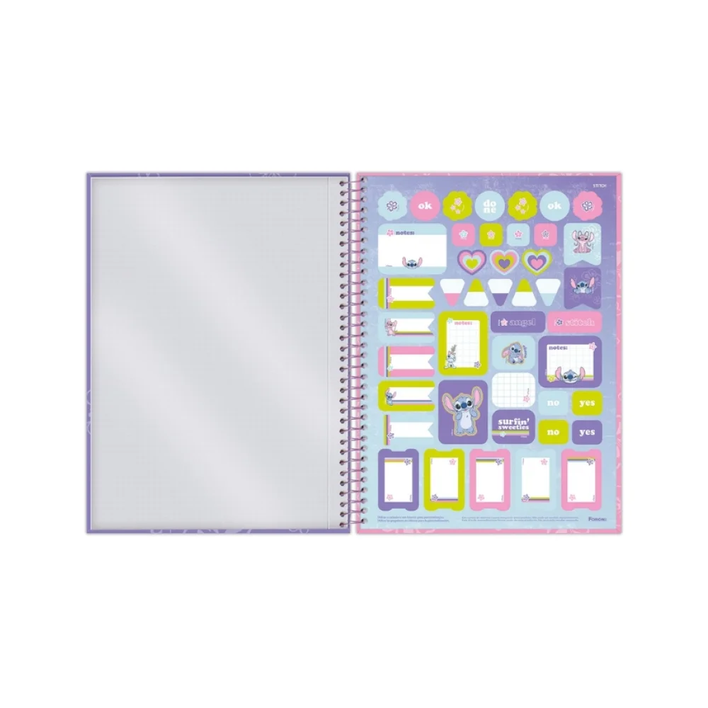 CADERNO CAPA DURA UNIVERSITÁRIO 10 X 160 FLS STITCH FORONI