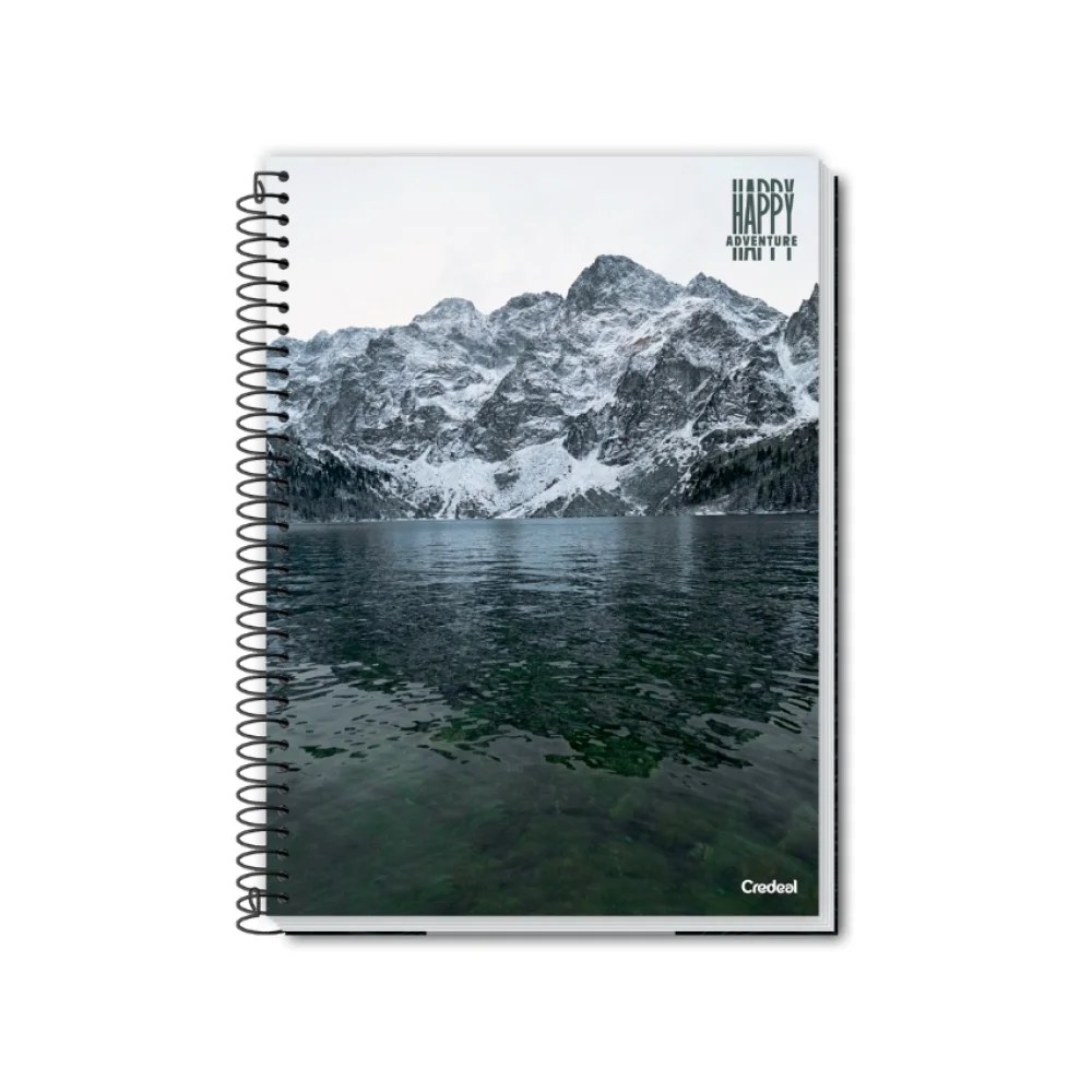 CADERNO CAPA DURA UNIVERSITÁRIO 16 X 320 FLS HAPPY ADVENTURE CREDEAL