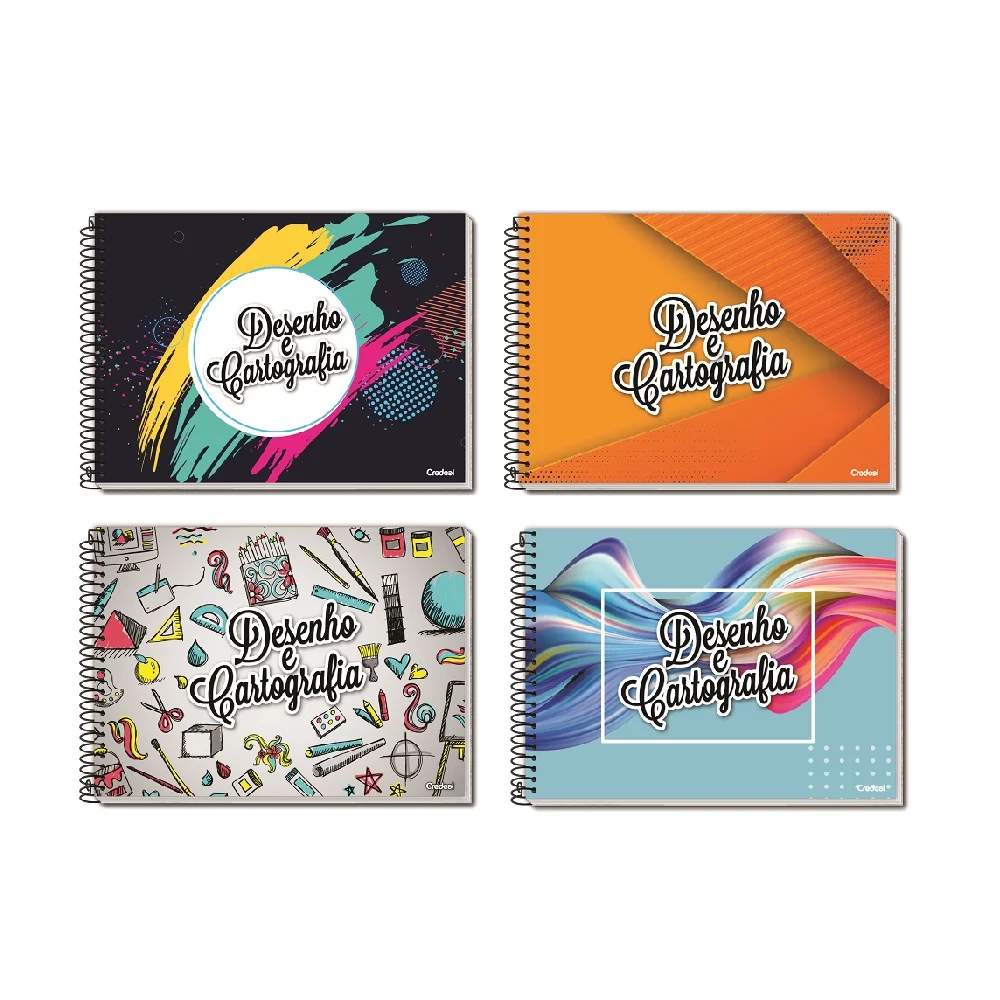 CADERNO CARTOGRAFIA E DESENHO CAPA DURA ESPIRAL 96 FLS CREDEAL