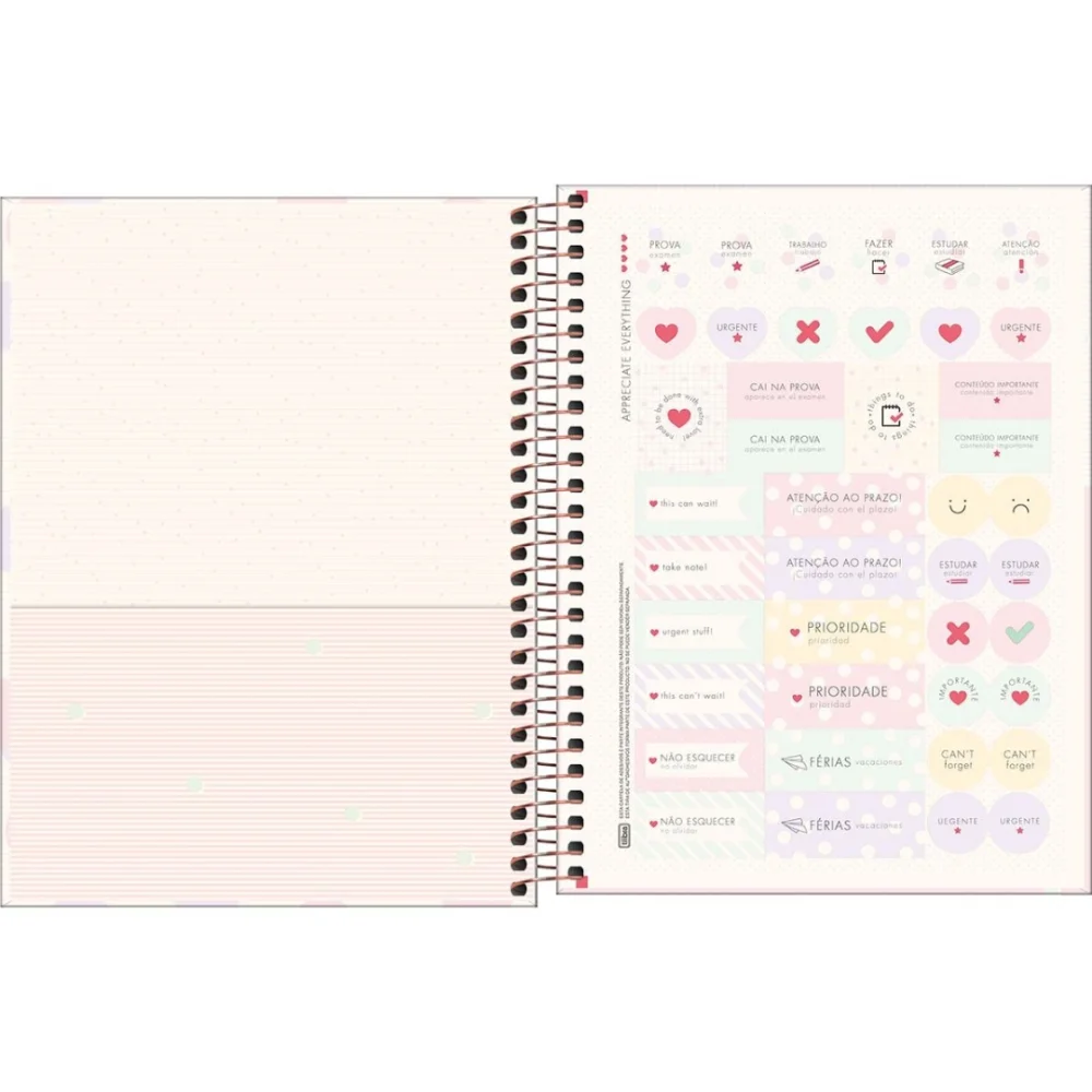 CADERNO COLEGIAL CAPA DURA ESPIRAL 10 X 160 FLS 291358 SOHO TILIBRA