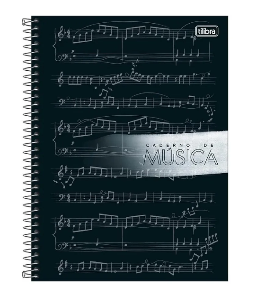 CADERNO DE MUSICA GRANDE CD 80 FLS 306185 TILIBRA