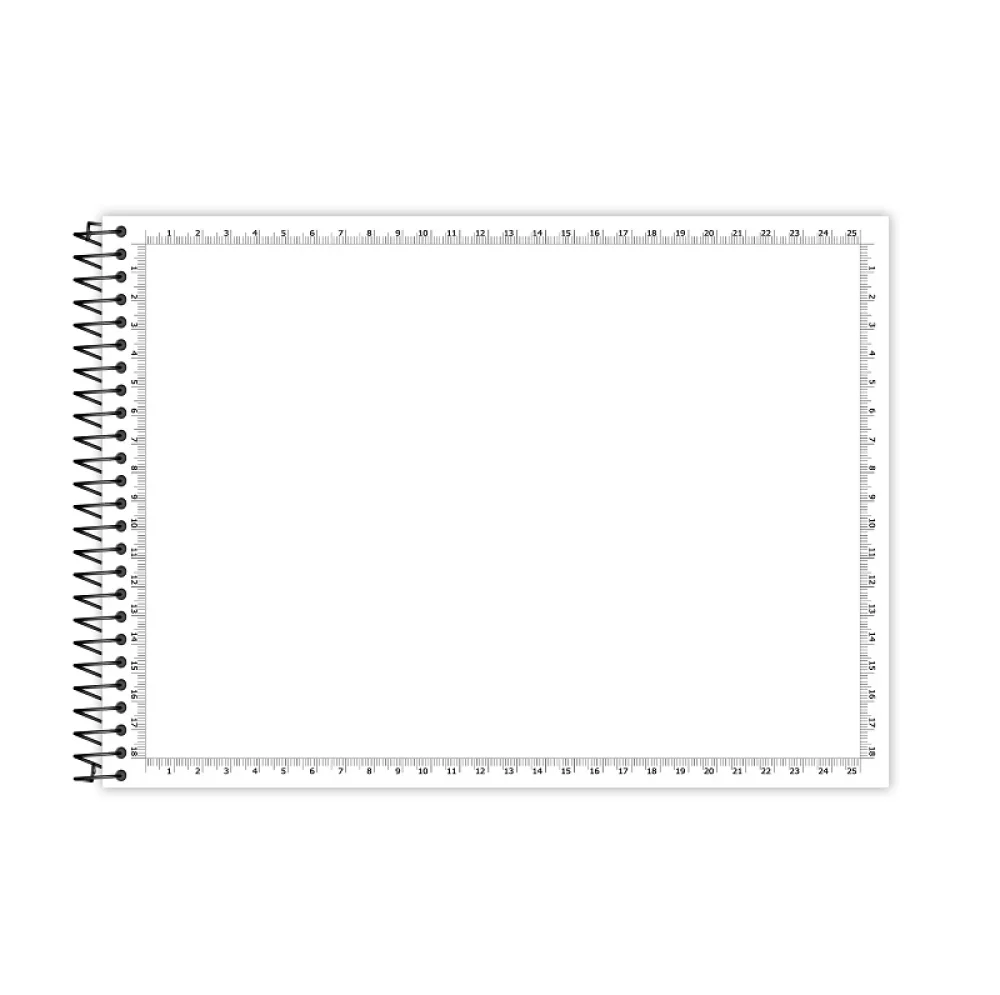 CADERNO CARTOGRAFIA E DESENHO CAPA DURA ESPIRAL 60 FLS MILIMETRADO CREDEAL