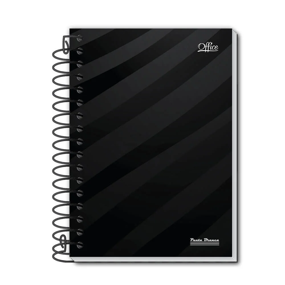 CADERNO CAPA DURA UNIVERSITÁRIO 1 X 80 FLS OFFICE PAUTA BRANCA