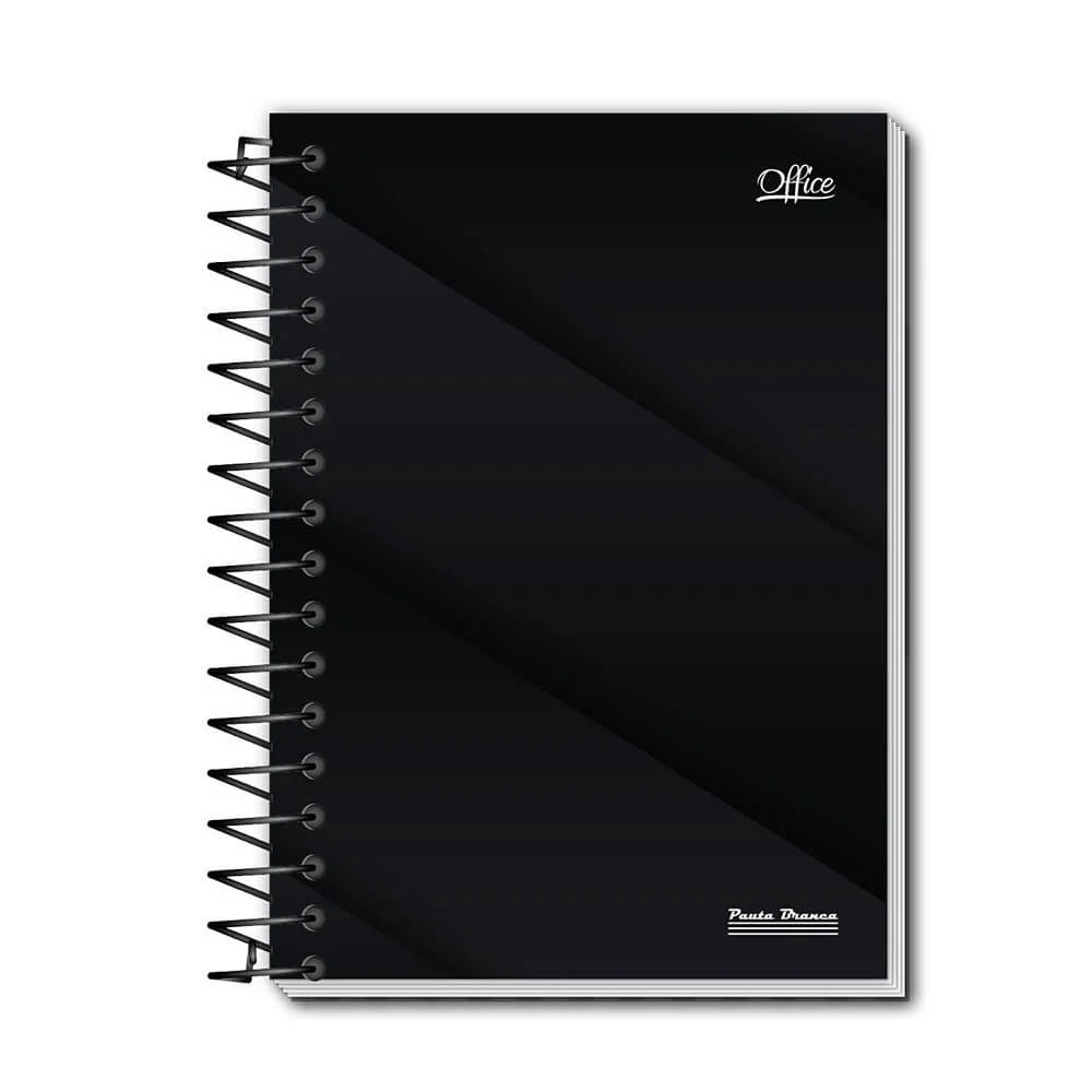 CADERNO CAPA DURA UNIVERSITÁRIO 1 X 80 FLS OFFICE PAUTA BRANCA