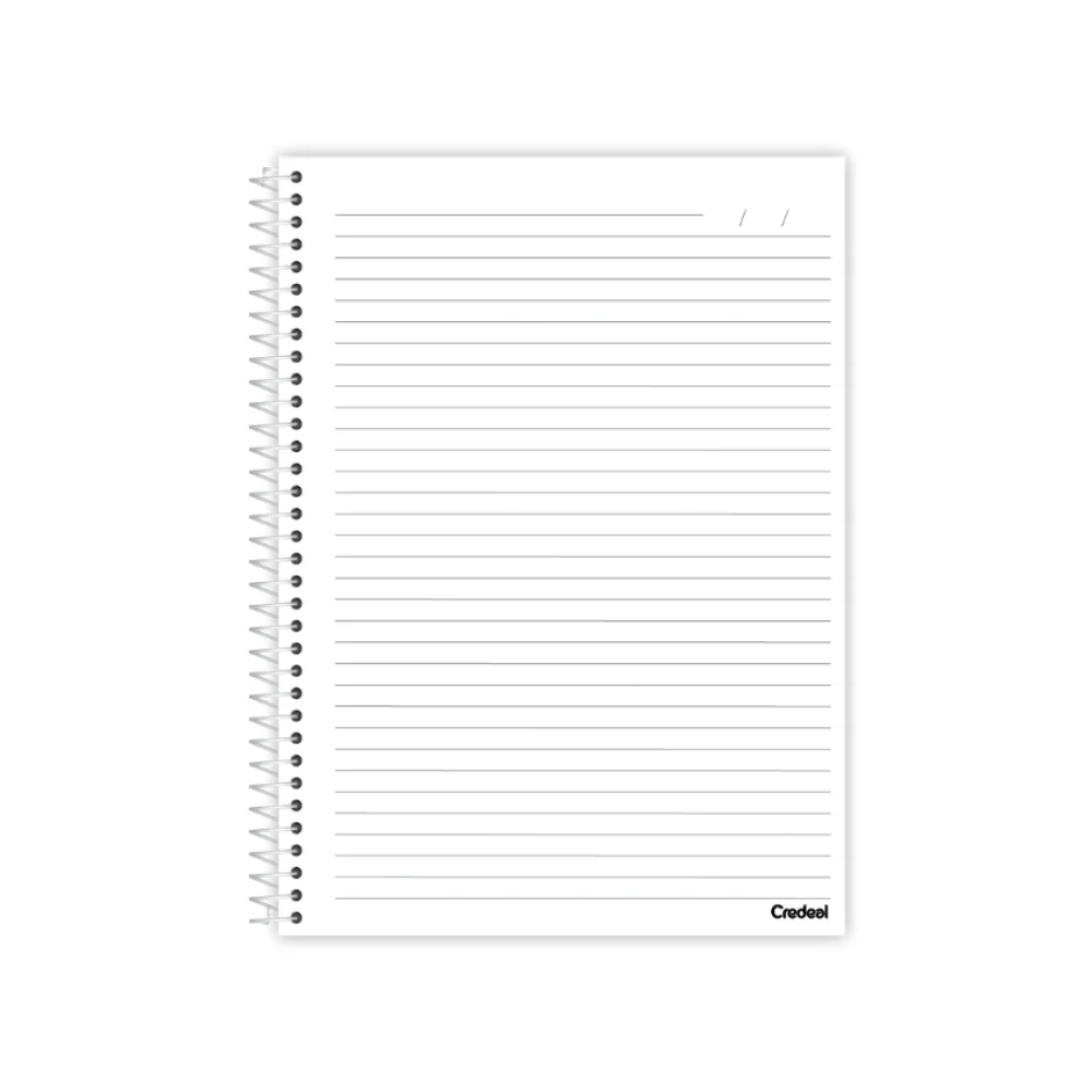 CADERNO CAPA DURA UNIVERSITÁRIO 1 X 80 FLS ARCO IRIS CREDEAL