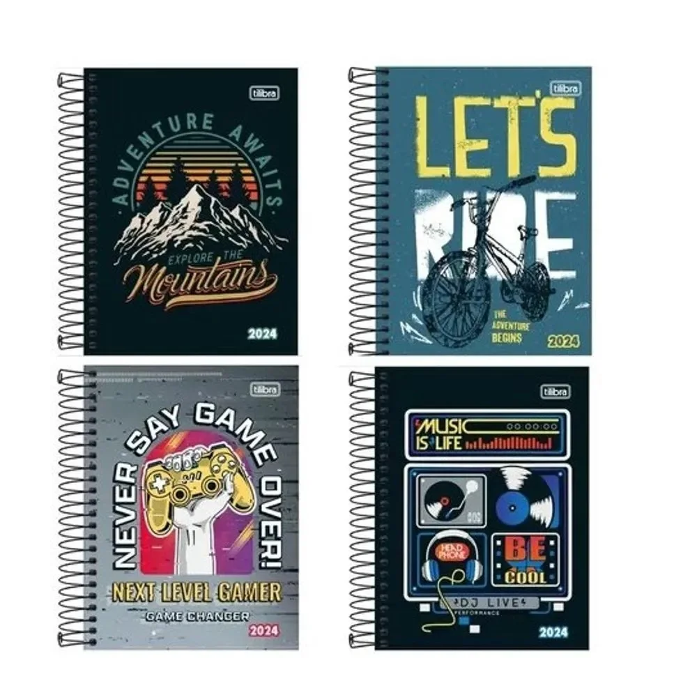CADERNO CAPA DURA UNIVERSITÁRIO 1 X 80 FLS PEPPER MASCULINO TILIBRA