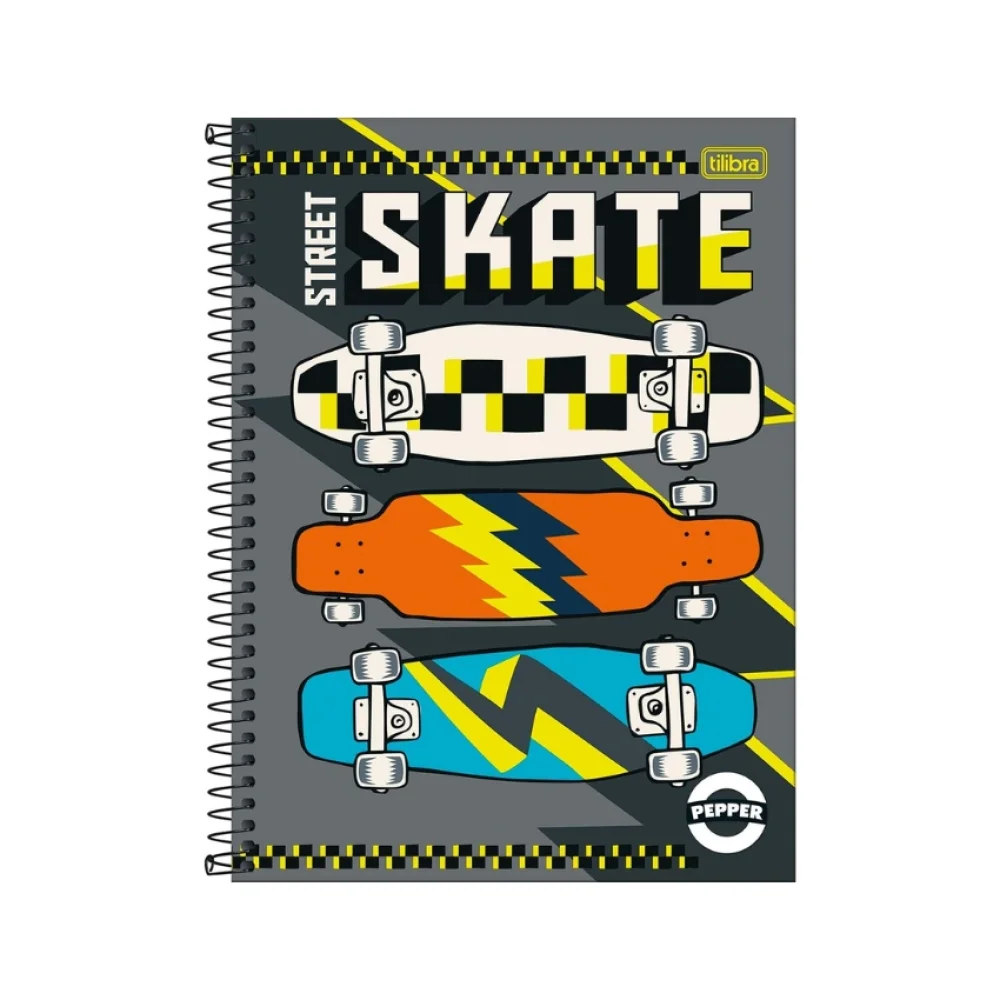 CADERNO CAPA DURA UNIVERSITÁRIO 1 X 80 FLS PEPPER MASCULINO TILIBRA