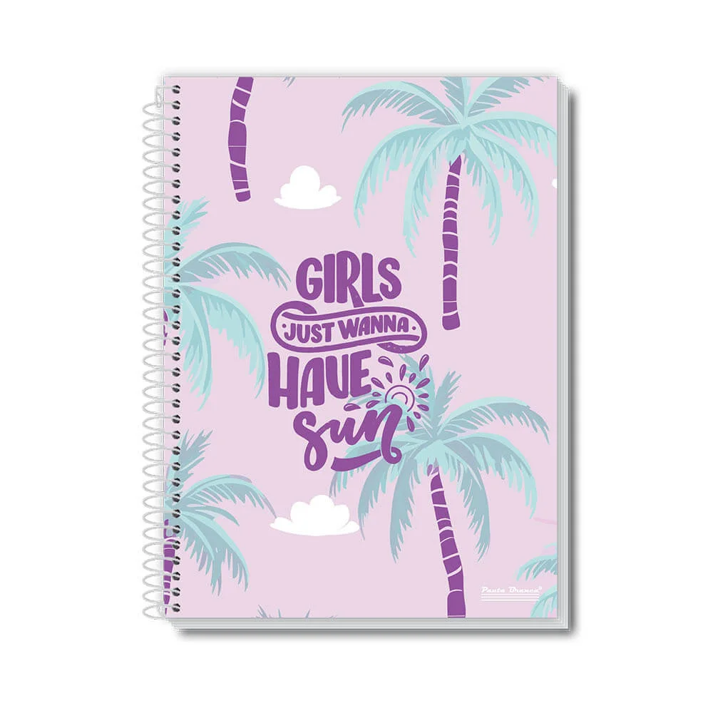 CADERNO CAPA DURA UNIVERSITÁRIO 1 X 96 FLS UAU FEMININO PAUTA BRANCA