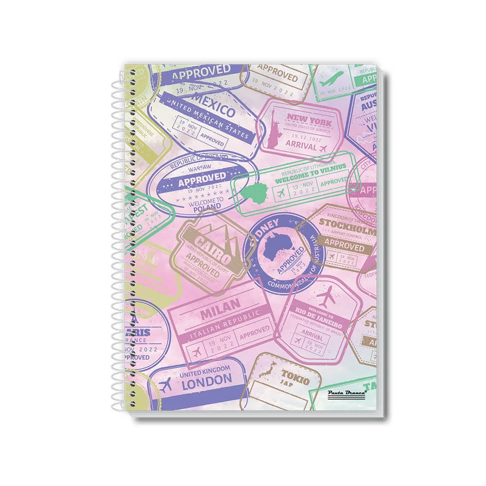 CADERNO CAPA DURA UNIVERSITÁRIO 1 X 96 FLS UAU FEMININO PAUTA BRANCA