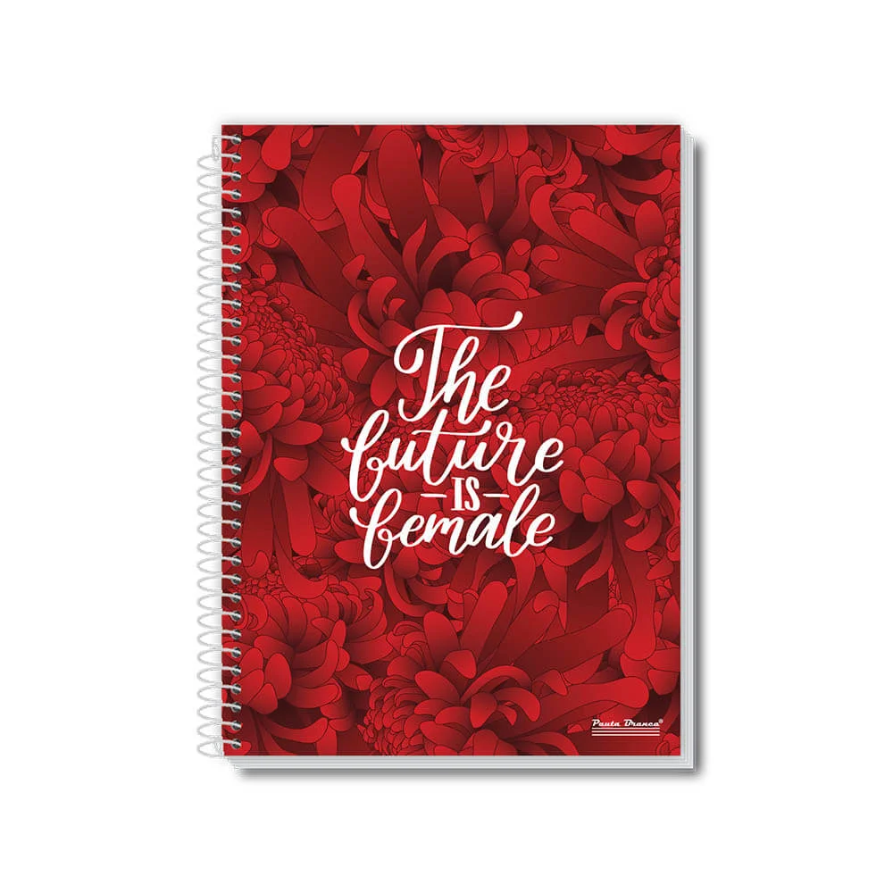 CADERNO CAPA DURA UNIVERSITÁRIO 1 X 96 FLS UAU FEMININO PAUTA BRANCA