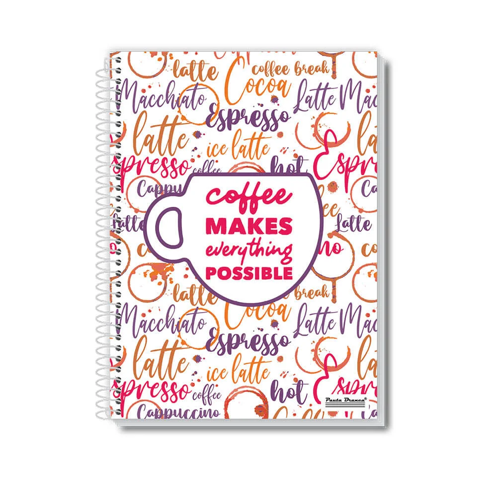 CADERNO CAPA DURA UNIVERSITÁRIO 1 X 96 FLS UAU FEMININO PAUTA BRANCA