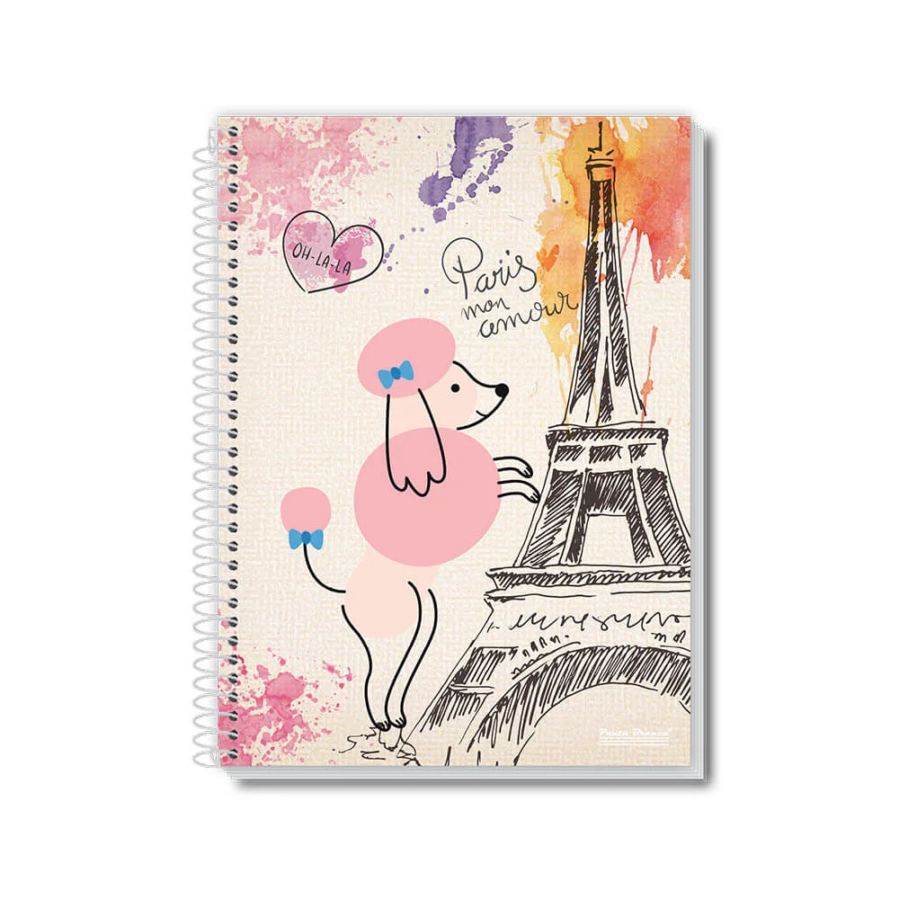 CADERNO CAPA DURA UNIVERSITÁRIO 1 X 96 FLS UAU FEMININO PAUTA BRANCA