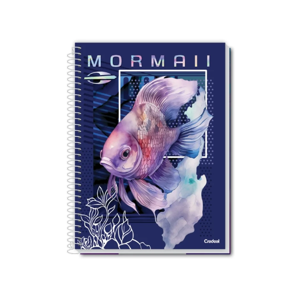 CADERNO CAPA DURA UNIVERSITÁRIO 10 X 160 FLS MORMAII FEMININO CREDEAL