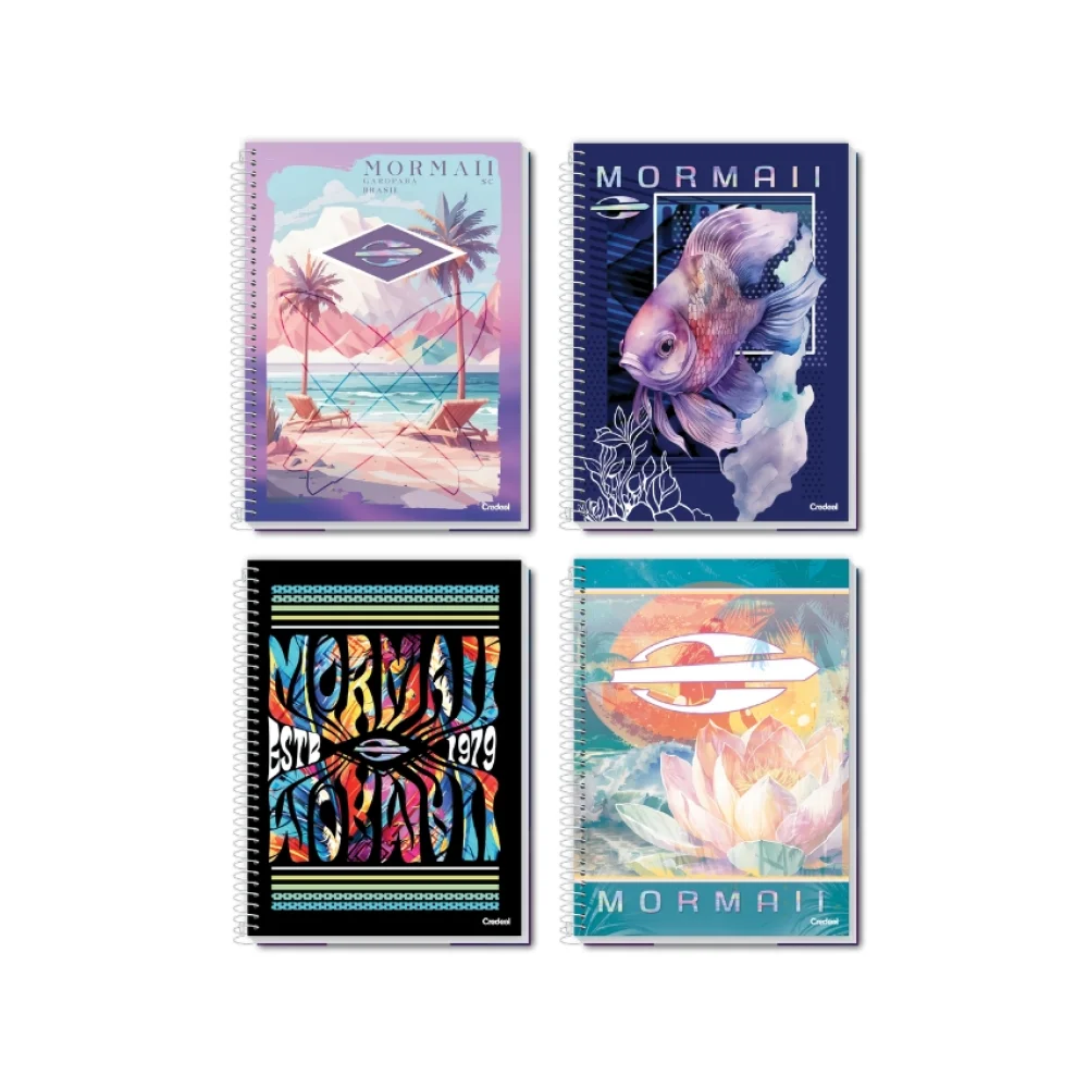 CADERNO CAPA DURA UNIVERSITÁRIO 10 X 160 FLS MORMAII FEMININO CREDEAL