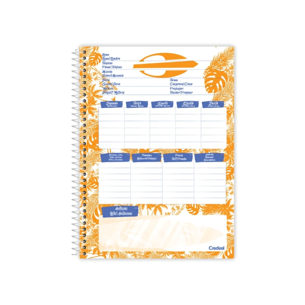 CADERNO CAPA DURA UNIVERSITÁRIO 10 X 160 FLS MORMAII FEMININO CREDEAL