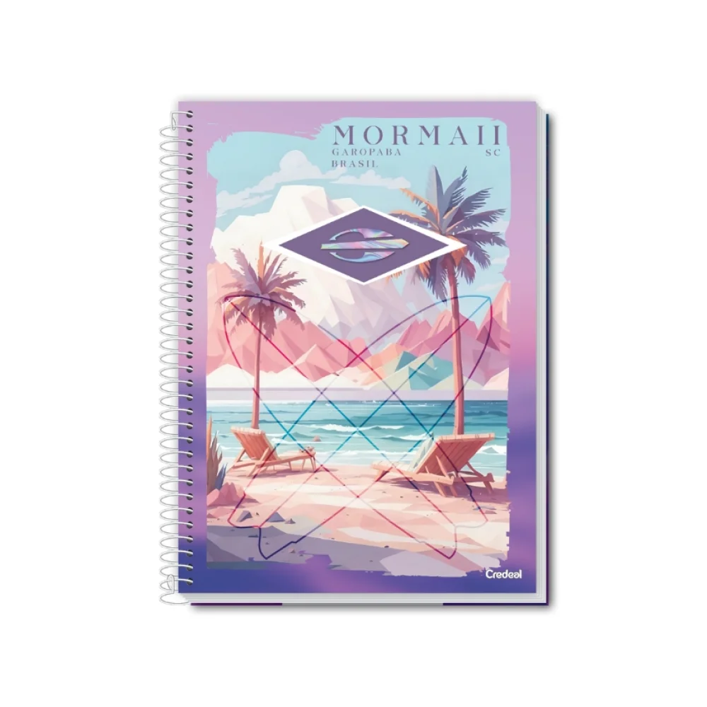 CADERNO CAPA DURA UNIVERSITÁRIO 10 X 160 FLS MORMAII FEMININO CREDEAL