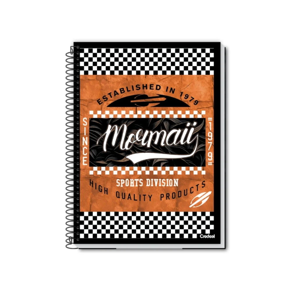 CADERNO CAPA DURA UNIVERSITÁRIO 10 X 160 FLS MORMAII SURF CREDEAL