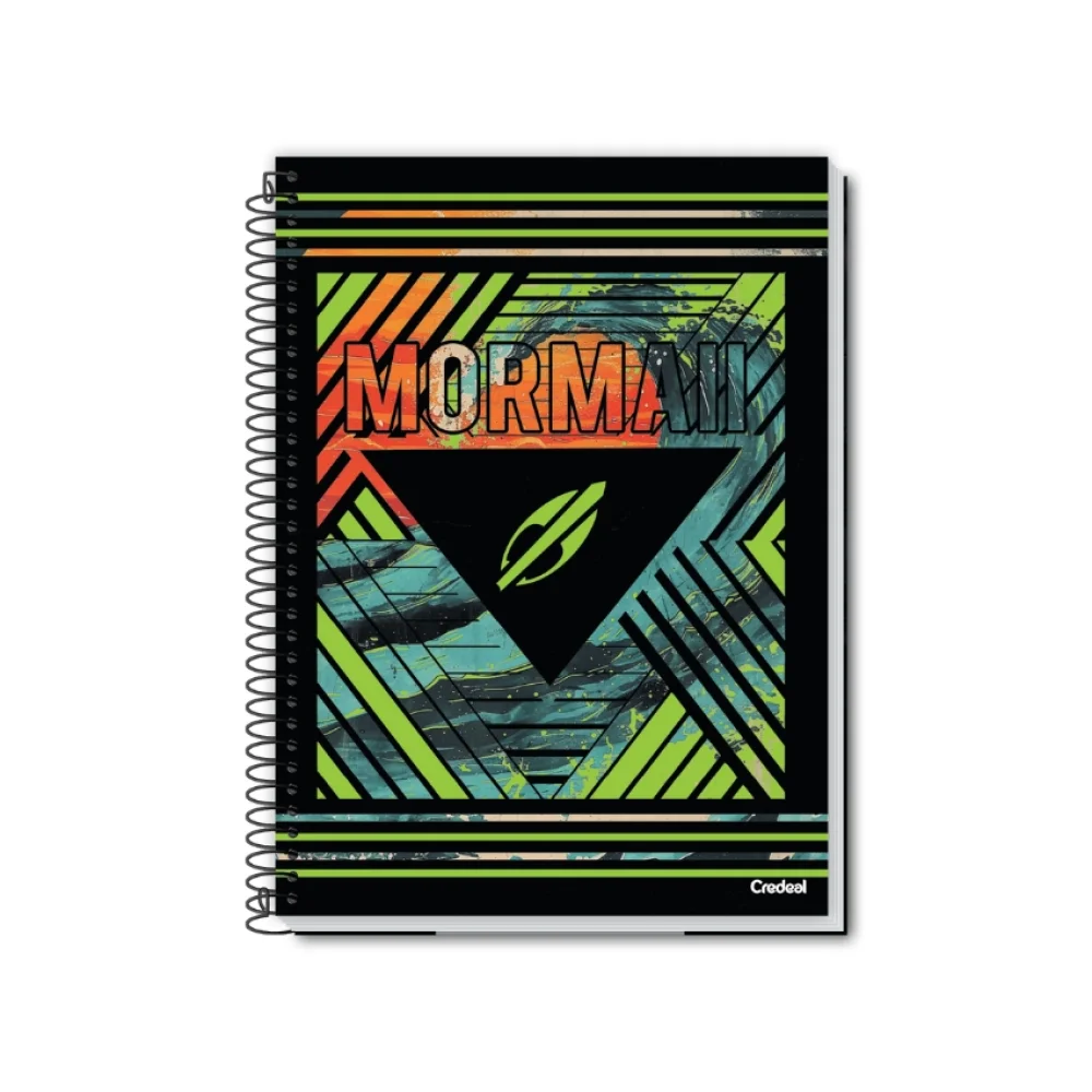 CADERNO CAPA DURA UNIVERSITÁRIO 10 X 160 FLS MORMAII SURF CREDEAL