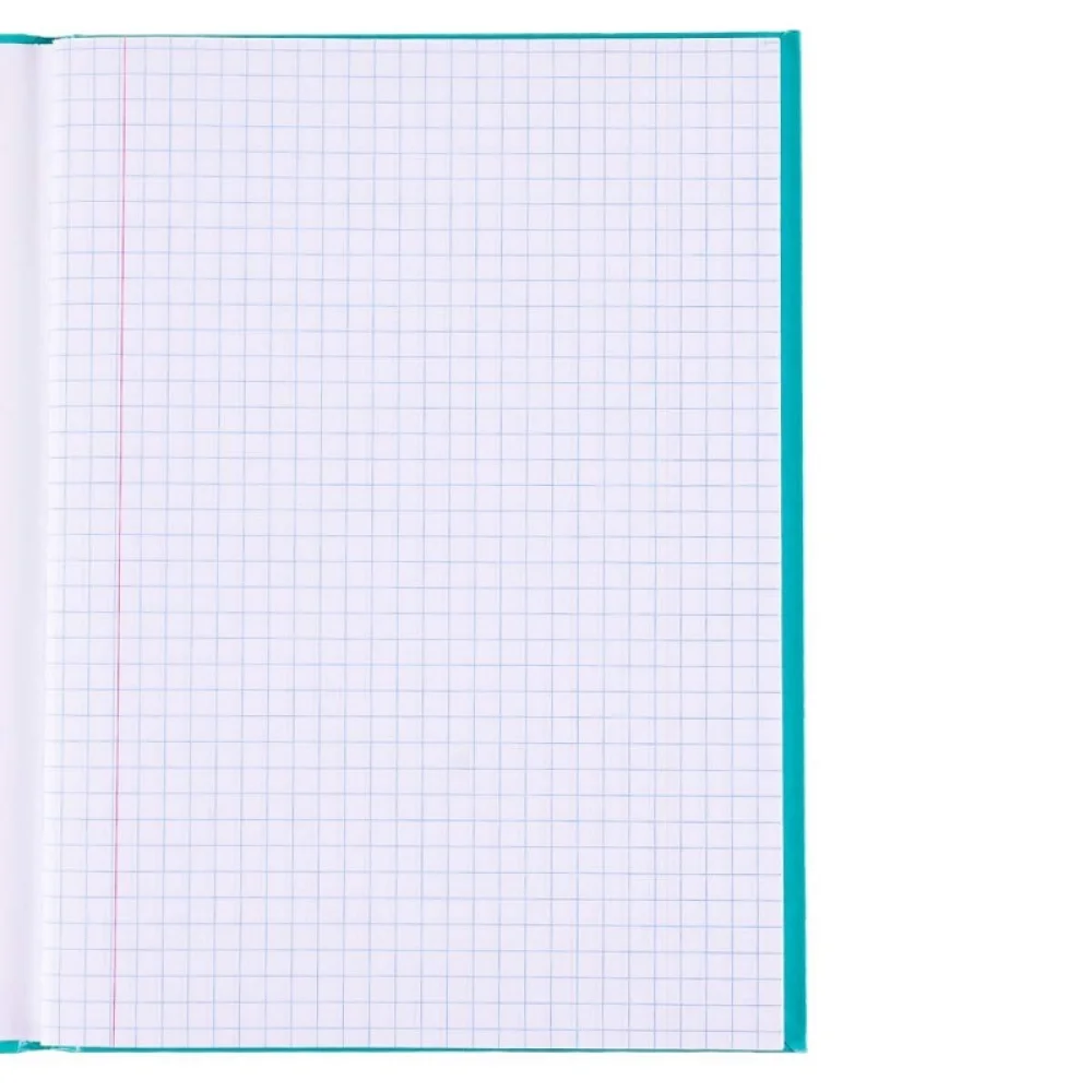CADERNO UNIVERSITÁRIO 7 X 7 MM BROCHURA CAPA DURA QUADRICULADO 96 FLS VERDE JANDAIA