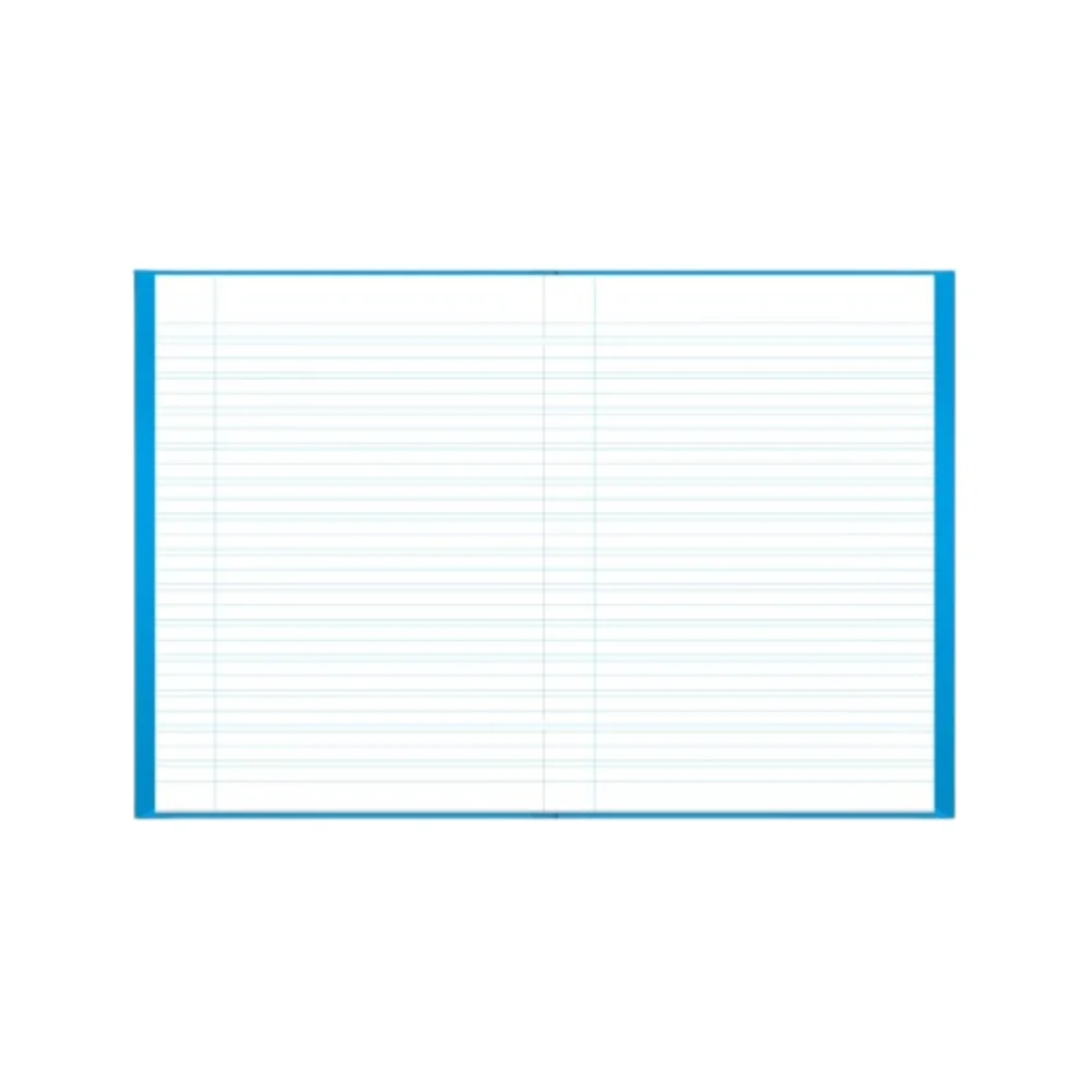 CADERNO UNIVERSITÁRIO CALIGRAFIA BROCHURA CAPA DURA 80 FLS AZUL CLASS FORONI
