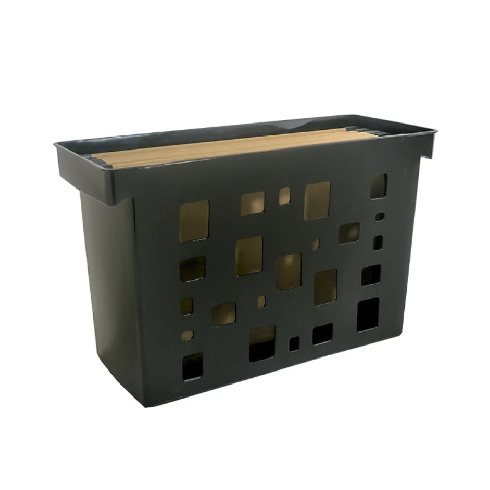 CAIXA ARQUIVO PRETA C/ 6 PASTA SUSPENSA KRAFT 0330 P DELLO