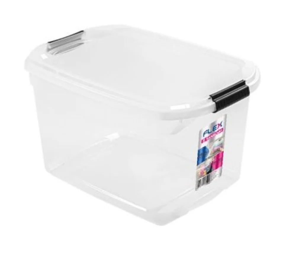 CAIXA ORGANIZADORA C/ TAMPA 29 L CRISTAL SR941 SANREMO