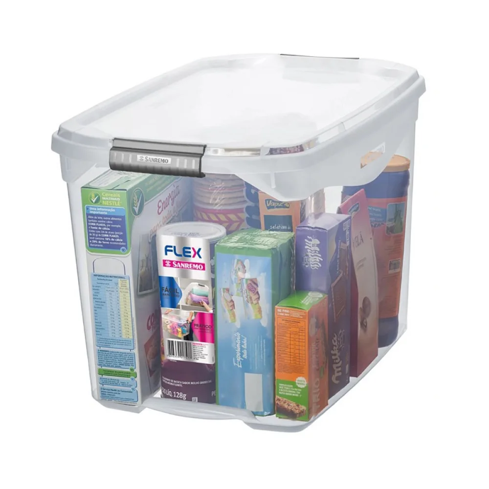 CAIXA ORGANIZADORA C/ TAMPA 36 L CRISTAL SR951 SANREMO