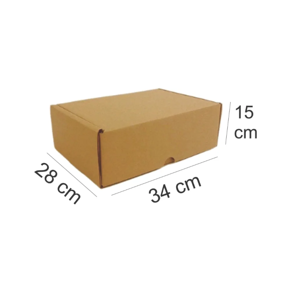 CAIXA PAPELÃO Nº04 ENCOMENDA 34 X 28 X 15 CM 1081 KP