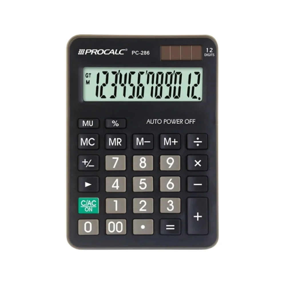 CALCULADORA 12 DIG PC286 PROCALC