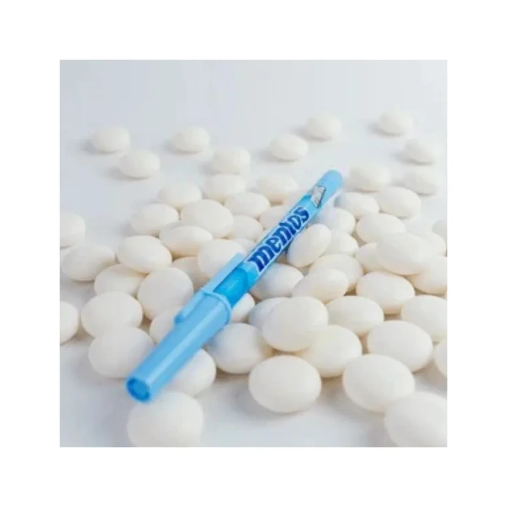CANETA ESFEROGRÁFICA 0.8 MM AZUL C/ 2 UN MENTOS 07 POP COMPACTOR