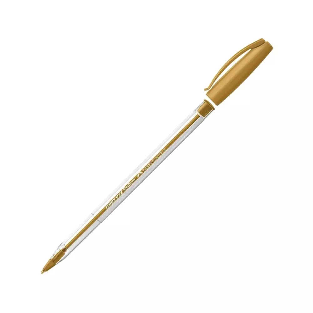 CANETA ESFEROGRAFICA 1.0 MM OURO TRILUX FABER CASTELL