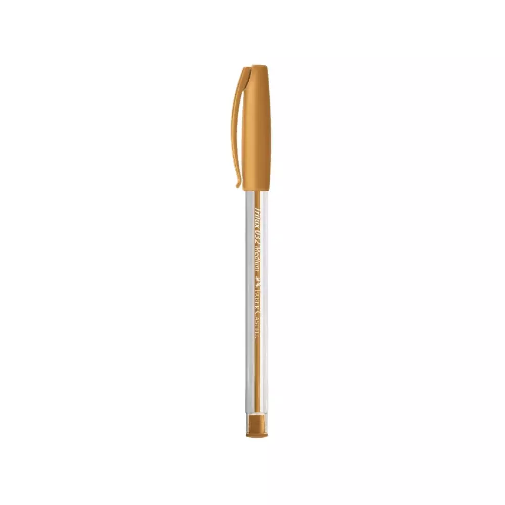 CANETA ESFEROGRAFICA 1.0 MM OURO TRILUX FABER CASTELL