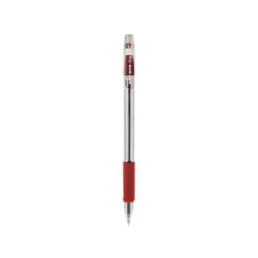 CANETA ESFEROGRÁFICA 1.0 MM VERMELHA BPS GRIP PILOT