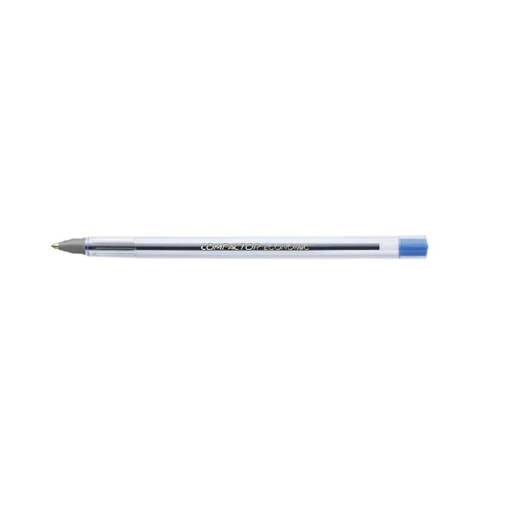 CANETA ESFEROGRÁFICA 1.0 MM ECONOMIC AZUL COMPACTOR