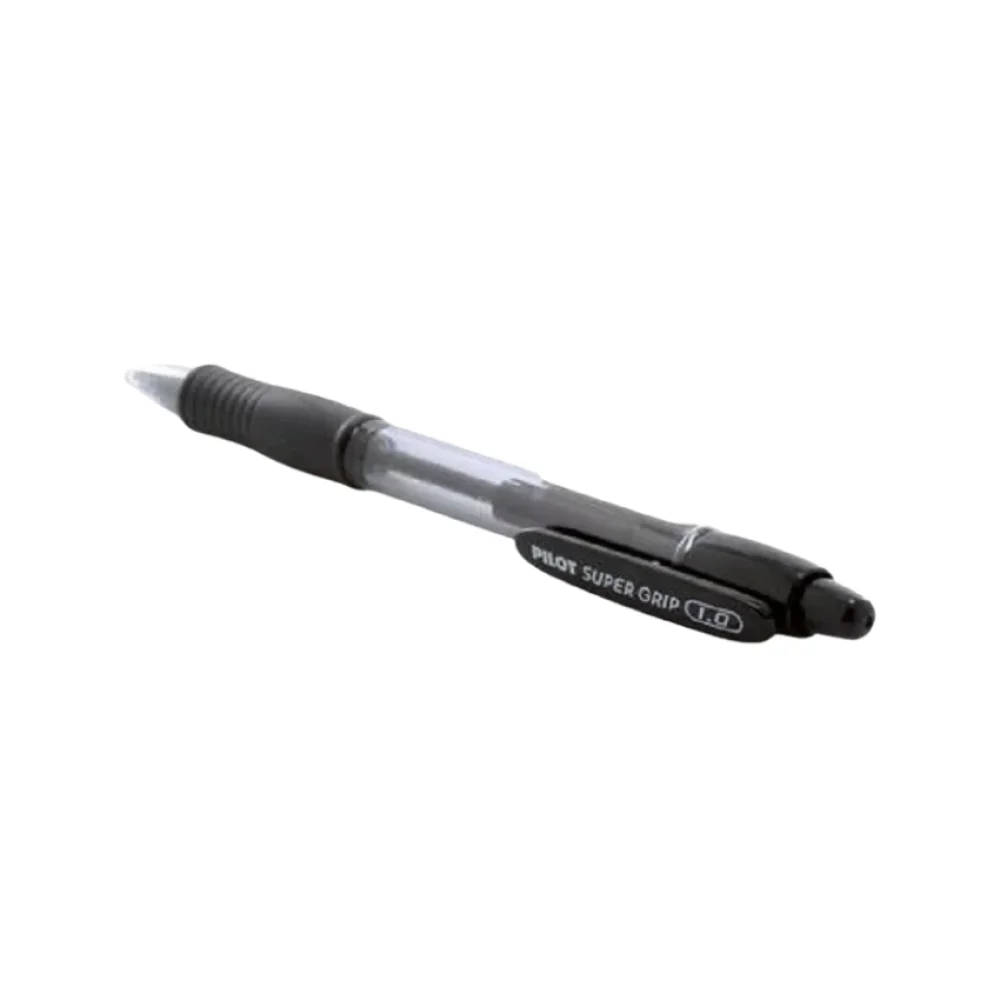 CANETA ESFEROGRAFICA 1.0 MM PRETA RETRATIL SUPER GRIP PILOT