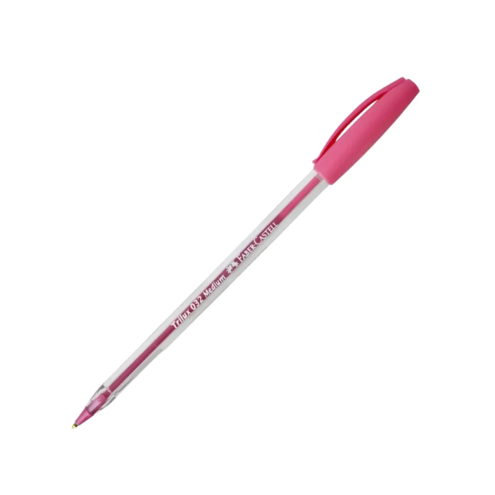 CANETA ESFEROGRAFICA 1.0 MM ROSA TRILUX FABER CASTELL