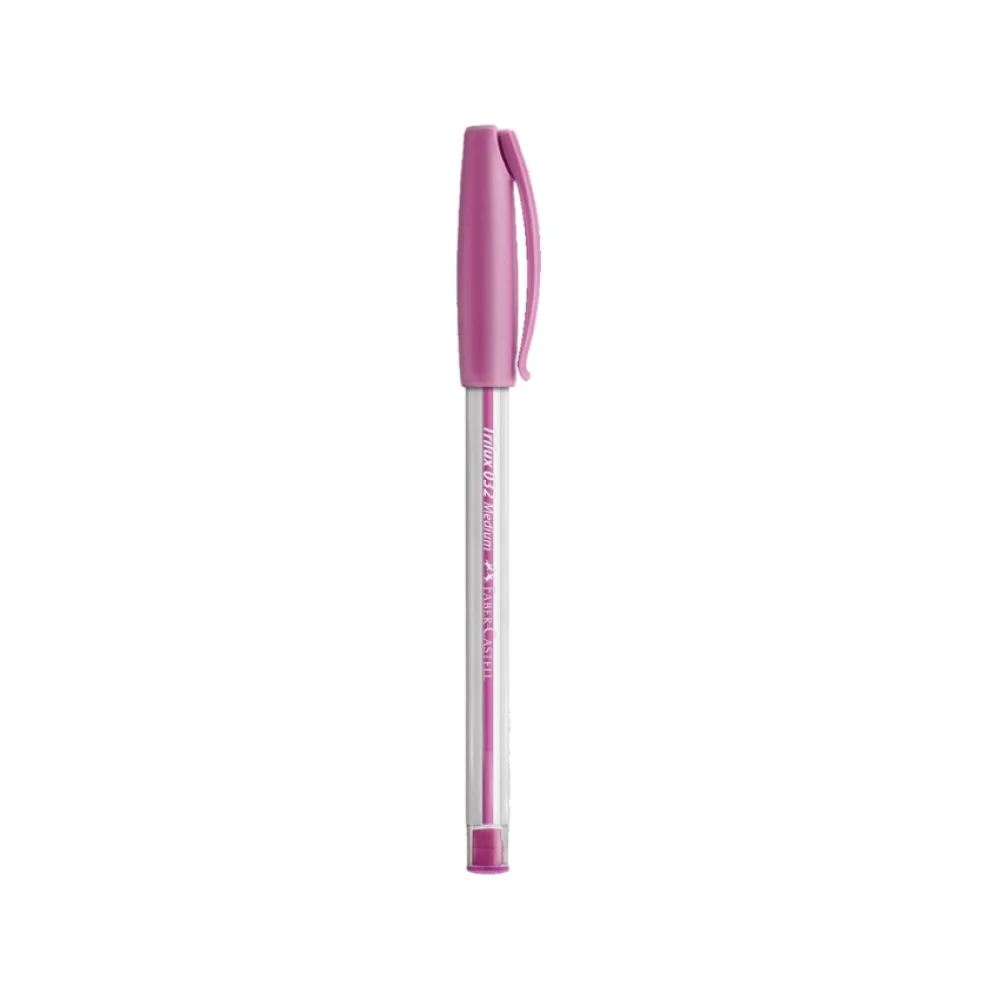 CANETA ESFEROGRAFICA 1.0 MM ROSA TRILUX FABER CASTELL