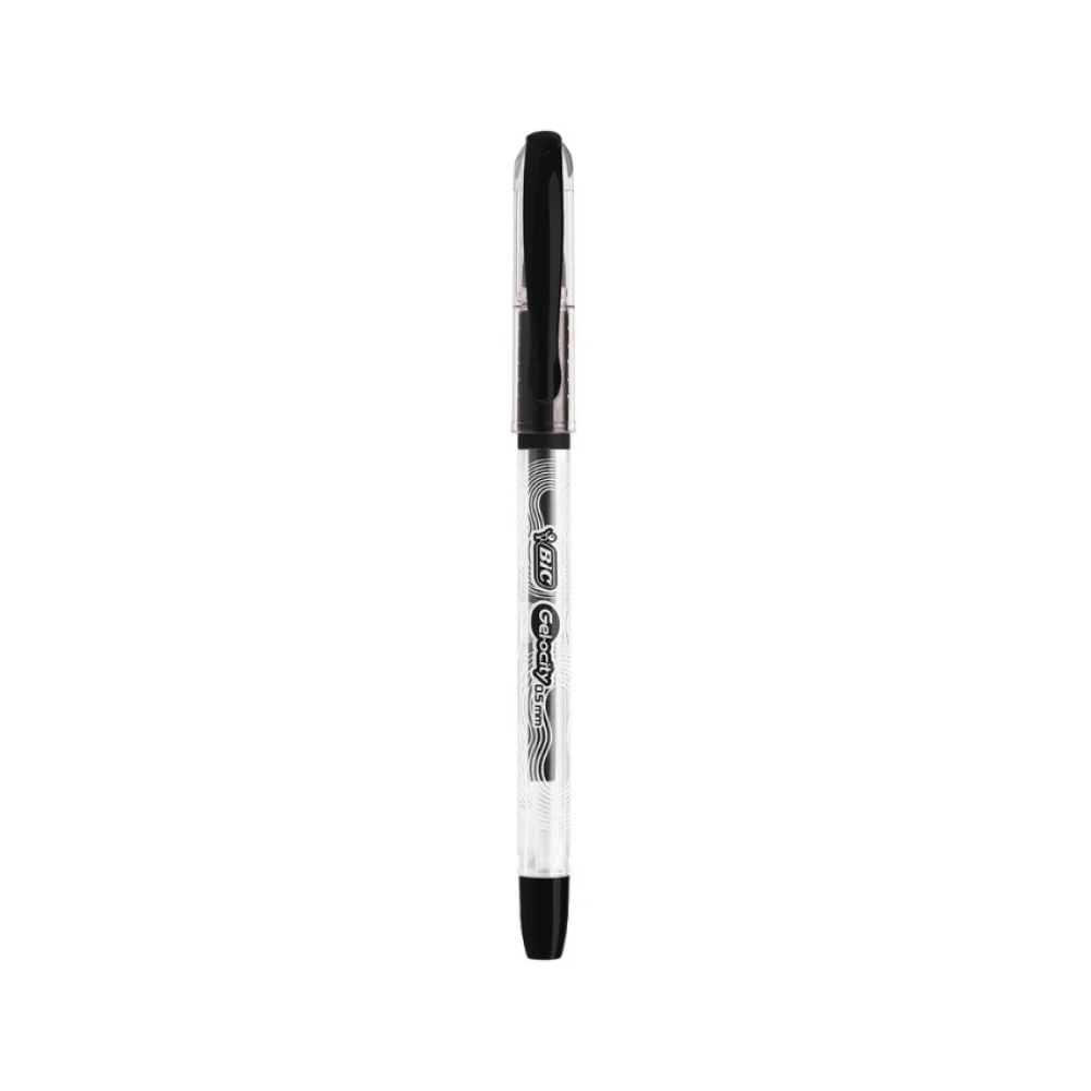 CANETA ESFEROGRÁFICA GEL 0.5 MM PRETA GELOCITY STIC BIC